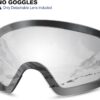 Odoland Ski Goggles Set with Detachable Lens