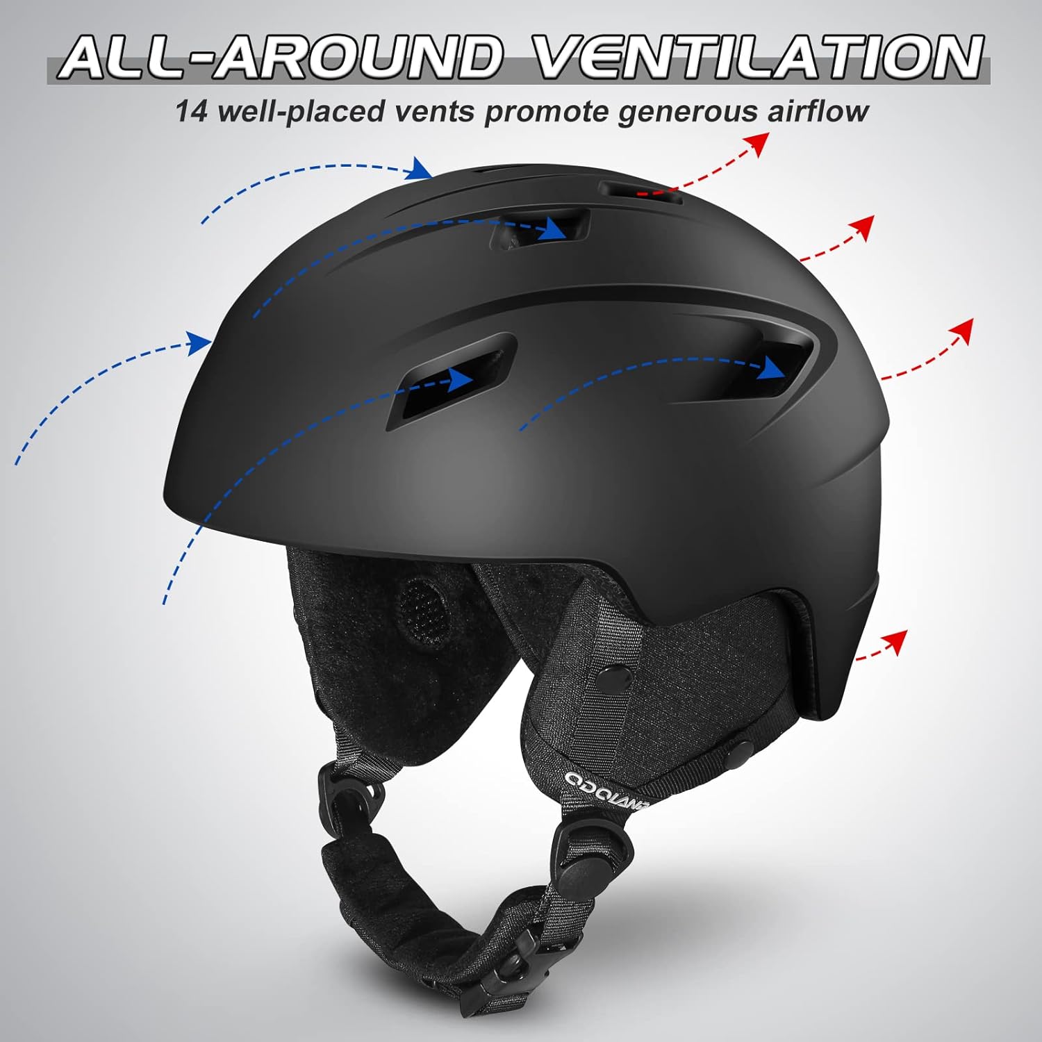 Amazon | Odoland スキーヘルメットセット ゴーグル付き